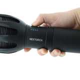 Nextorch Saint Torch 30 USB-C Rechargeable LED Searchlight - 8000 Lumens - 3 x CREE XHP50.2-K4 - Uses Built-In Li-ion Battery Pack