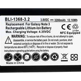 Empire BLI-1368-3-2 3200mAh 3.8V Replacment Lithium Ion (Li-Ion) Battery for the Samsung Galaxy Note 3 Smartphone