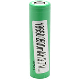 Samsung 25R INR 18650 2500mAh 3.6V Unprotected High-Drain 20A Lithium Ion (Li-ion) Flat Top Battery - Bulk