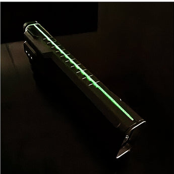 RovyVon Angel Eyes E40 USB-C Rechargeable EDC LED Flashlight - 3600 Lumens - 650nm Red Side Light - 365nm UV Side Light - Uses Built-in 3000mAh Li-ion Battery Pack - Choice of Color