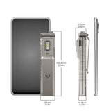 RovyVon Angel Eyes E40 USB-C Rechargeable EDC LED Flashlight - 3600 Lumens - 650nm Red Side Light - 365nm UV Side Light - Uses Built-in 3000mAh Li-ion Battery Pack - Choice of Color