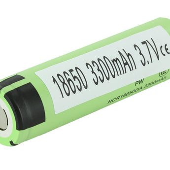 Sanyo NCR 18650GA 3500mAh 3.7V Unprotected High-Drain 10A Lithium Ion (Li-ion) Flat Top Battery - 4 Pieces