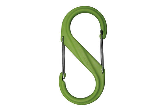 Nite Ize S-Biner SBP4-03-17 - Plastic Double-Gated Carabiner Clip - #4 - Lime