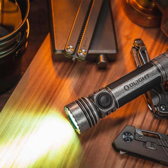 Olight Seeker 4 Pro Rechargeable LED Flashlight - 4600 Lumens - Cool White or Neutral White - Includes 1 x 21700 - Multiple Color Options