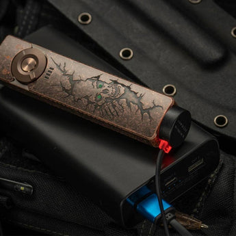 Olight Arkfeld Pro Rechargeable LED Flashlight - 1300 Lumens - Cool White or Neutral White LED - 365nm UV - 520nm Green Laser - Uses Built-in 1500mAh Li-Poly Battery Pack - Black and Additional Colors