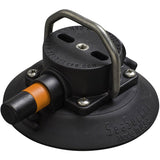 SeaSucker 4.5in Vacuum Mount with Flat-Top or Pointed Stainless Steel D-Ring - Black or White