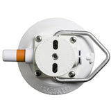 SeaSucker 4.5in Vacuum Mount with Flat-Top or Pointed Stainless Steel D-Ring - Black or White