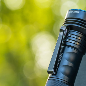 Olight Seeker 4 Mini Rechargeable LED Flashlight - Black, OD Green, Blue, Red, or Limited Edition Titanium