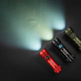 Olight Seeker 4 Mini Rechargeable LED Flashlight - Black, OD Green, Blue, Red, or Limited Edition Titanium