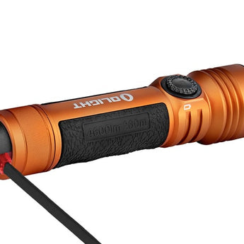 Olight Seeker 4 Pro Rechargeable LED Flashlight - 4600 Lumens - Cool White or Neutral White - Includes 1 x 21700 - Multiple Color Options