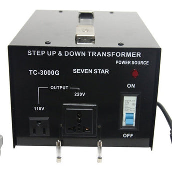 Seven Star 3000 Watt Step Up and Step Down Transformer 110-220 Volt TC-3000