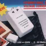 Dual Voltage Converter TF-60W (SS213) for Switching between AC 110V and 240V