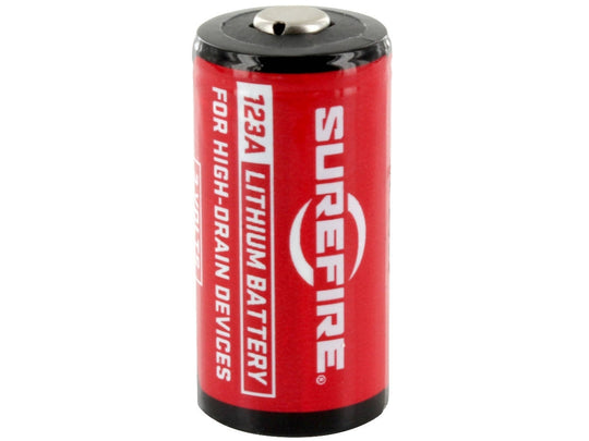 SureFire SF123A (72PK) CR123A 1550mAh 3V Lithium Primary (LiMNO2) Button Top Batteries - Box of 72