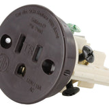 Sillites SCR Tamper-Resistant Self-Contained Receptacle Outlet - 15 Amp 120 Volt - Brown (SCRBR)
