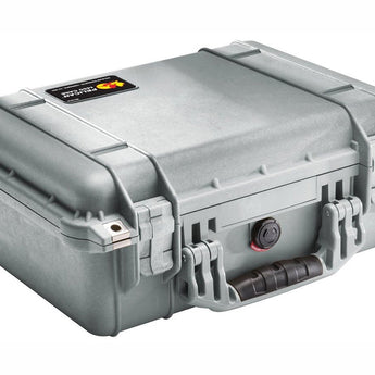 Pelican 1450 Medium Watertight Case with Foam - Black, Orange, Green, Yellow, Tan, or Silver