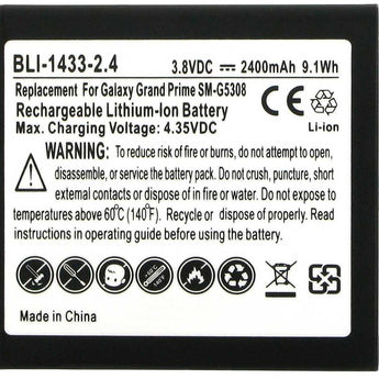 Empire BLI-1433-2.4 2400mAh 3.8V Lithium Ion (Li-ion) Smartphone Replacement Battery - Fits LG Volt 2, Samsung Galaxy Grand Prime, and Galaxy J3