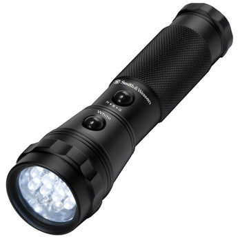 Smith and Wesson Galaxy 12 LED Flashlight with White Red Green Blue LEDs - Includes 3 x AAA (110224)