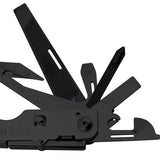 SOG PowerAssist Multi-Tool - Includes 12 Tools - Black Oxide - Nylon Sheath - Clam Pack (B66N-CP)
