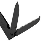 SOG PowerAssist Multi-Tool - Includes 12 Tools - Black Oxide - Nylon Sheath - Clam Pack (B66N-CP)