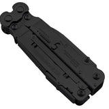SOG PowerAssist Multi-Tool - Includes 12 Tools - Black Oxide - Nylon Sheath - Clam Pack (B66N-CP)
