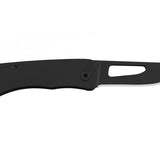 SOG Centi I Folding Knife - 1.4 Inch Straight Edge, Straight Back - Hardcased Black Finish - Black Stainless Steel Handle - Blister Pack (SOG-CE1002-CP)