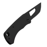 SOG Centi I Folding Knife - 1.4 Inch Straight Edge, Straight Back - Hardcased Black Finish - Black Stainless Steel Handle - Blister Pack (SOG-CE1002-CP)