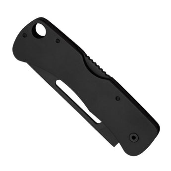 SOG Centi II Folding Knife - 2.1 Inch Straight Edge, Straight Back - Hardcased Black Finish - Black Stainless Steel Handle - Blister Pack (SOG-CE1012-CP)