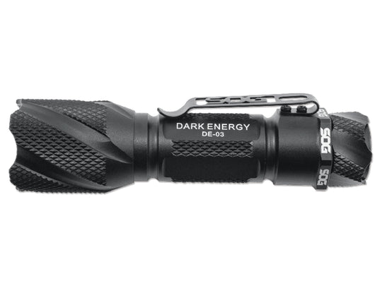 SOG Dark Energy DE-03 Tactical Flashlight - 128 Lumens - Uses 1 x AA