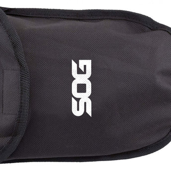 SOG Entrenching Tool / Shovel - Black Powder Coated Finish - Black Folding Handle - Nylon Sheath - Boxed (F08-N)