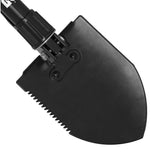SOG Entrenching Tool / Shovel - Black Powder Coated Finish - Black Folding Handle - Nylon Sheath - Boxed (F08-N)