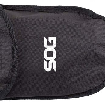 SOG Entrenching Tool / Shovel - Black Powder Coated Finish - Black Folding Handle - Nylon Sheath - Boxed (F08-N)