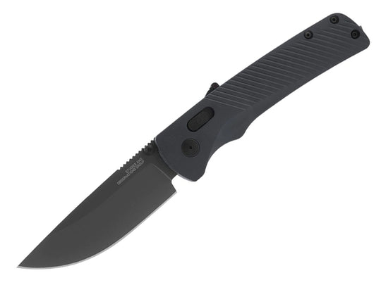 SOG Flash AT-XR Mk3 Folding Knife - 3.45 Inch Blade, Straight Back, Straight Edge - Presentation Box - Urban Grey