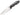 SOG Growl Fixed Blade Knife - 3.6-inch Straight Edge, Tanto - Satin Finish - Black Handle - Hard Nylon Sheath - Clam Pack (JB02K-CP)