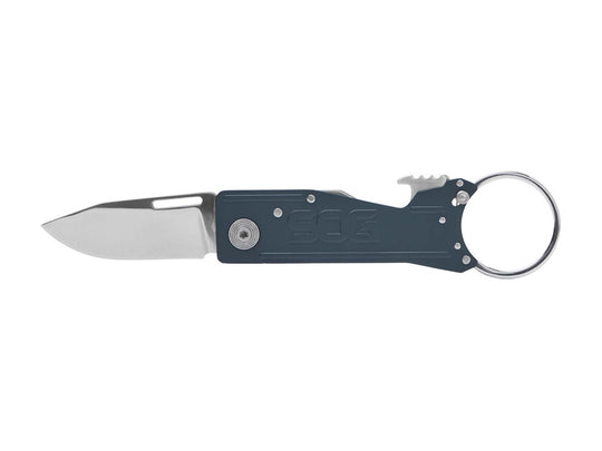 SOG Keytron Folding Knife Keychain - Urban Gray - Clam Pack