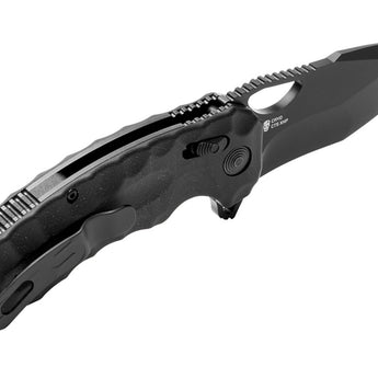 SOG Kiku XR Folding Knife - 3 Inch Blade, Tanto, Straight Edge - Satin or Black Finish
