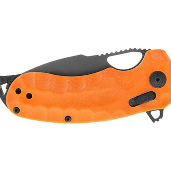 SOG Kiku XR LTE Folding Knife - 3.02 Inch Blade, Tanto, Straight Edge - Orange G10 or Blackout