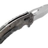 SOG Kiku XR Folding Knife - 3 Inch Blade, Tanto, Straight Edge - Satin or Black Finish