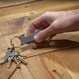 SOG Keytron Folding Knife - 1.8 Inch Straight Edge - Clip Point - Satin Finish - Silver- Blister Pack (KT1001-CP)