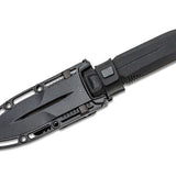 SOG Pentagon FX Fixed Blade Knife - 4.77 Inch Blade, Dagger Point, Straight Edge - Includes Sheath - Available in Two Colors