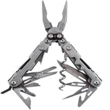 SOG PowerLitre Multi-Tool - Stainless Steel - Stonewash or Black Finish - 17 Total Tools - Blister Pack (PL1001-CP, PL1002-CP)