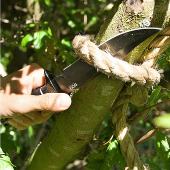 SOG Tech Bowie Fixed Black Knife - 6.4-inch Straight Edge, Clip Point - Black TiNi - Black Handle - Boxed (S10B-K)