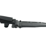 SOG Tech Bowie Fixed Black Knife - 6.4-inch Straight Edge, Clip Point - Black TiNi - Black Handle - Boxed (S10B-K)