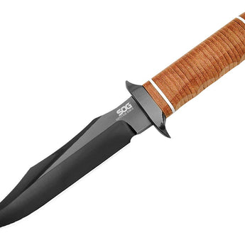 SOG Super SOG Bowie Fixed Blade Knife - Angle Shot