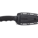 SOG SEAL FX Fixed Blade Knife - 4.30 Inch Blade, Clip Point - Partially Serrated - Blackout