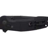 SOG SOG-TAC XR Folding Knife - 3.4 Inch Clip Point Blade - Blackout or OD Green - Peg Box