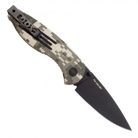 SOG Aegis Digi Camo Folding Knife - Black TiNi (AE-06)