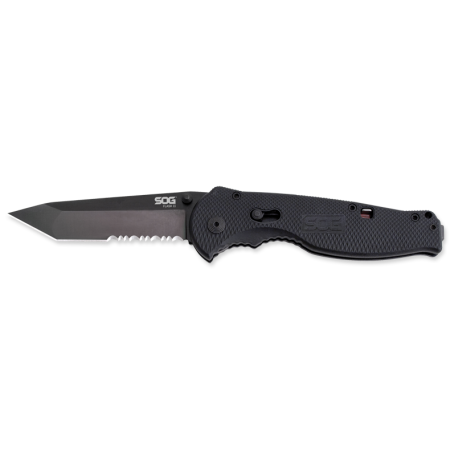 SOG Flash II Folding Knife - 3.5-inch Partially Serrated, Tanto - Comes in Various Finishes and Packaging