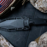 SOG Recondo FX Fixed Blade Knife - 4.6-inch Partially Serrated, Clip Point - Presentation Box - Black or FDE Colors