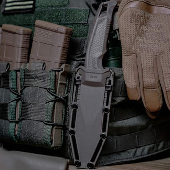 SOG Recondo FX Fixed Blade Knife - 4.6-inch Partially Serrated, Clip Point - Presentation Box - Black or FDE Colors