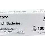 MuRata SR626SW 377 28mAh 1.55V Silver Oxide Watch Battery - 1 Piece Tear Strip, Sold Individually